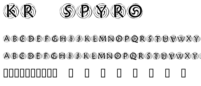 KR Spyro font